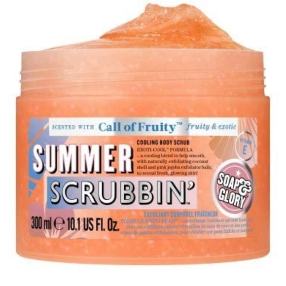 Soap & Glory Summer Scrubbin Call of Fruity Body Exfoliating Scrub Full Size NWT - Picture 5 of 8